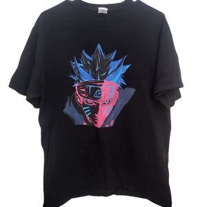 Naruto Pink & Blue Graphic T-Shirt